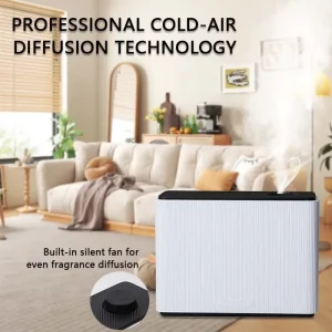 NAMSTE 1000ML Fragrance Diffuser WIFI Bluetooth Smart Scent Air Machine For Home Hotel HVAC Aroma Diffuser Cover 4000m³ Black